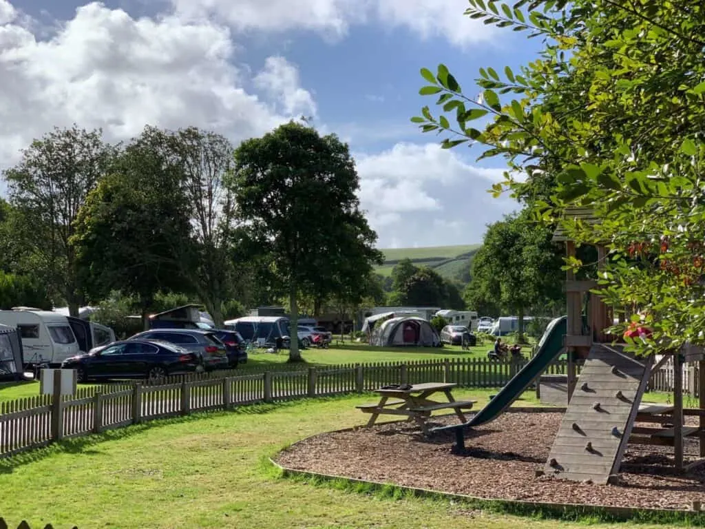 Playground at Little Winnick touring park