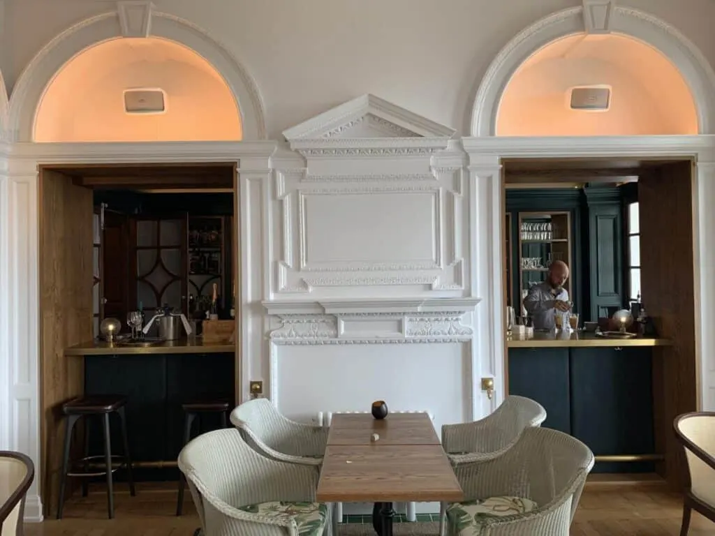 Bar area at hotel