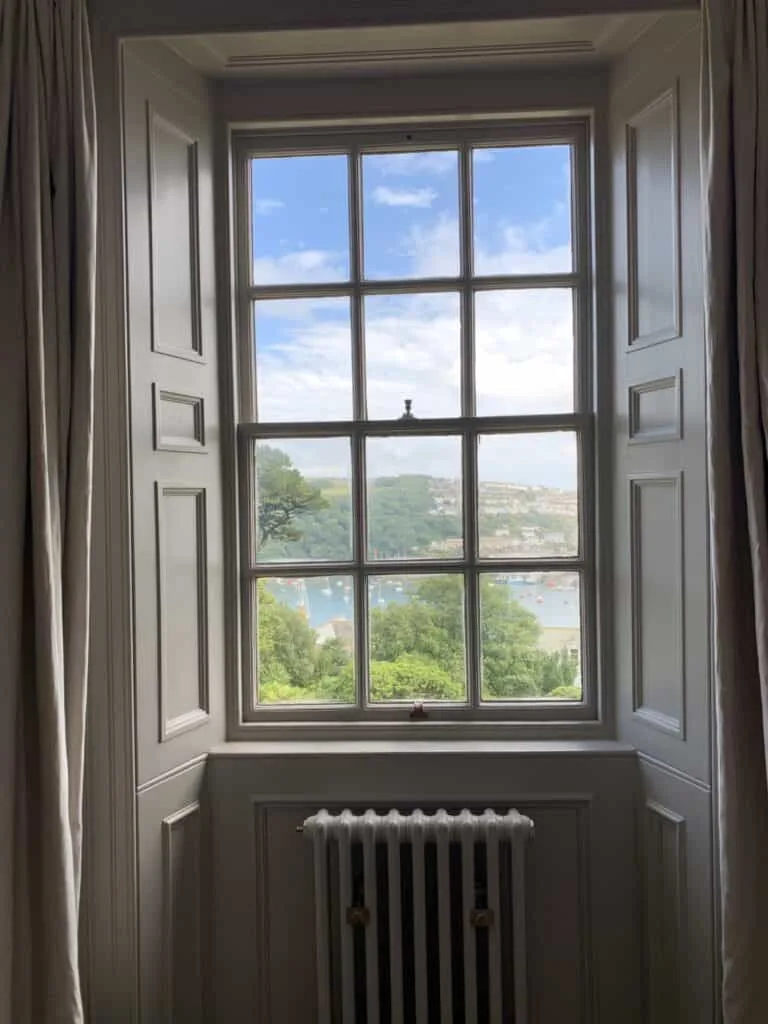 View of Fowey from hotel room