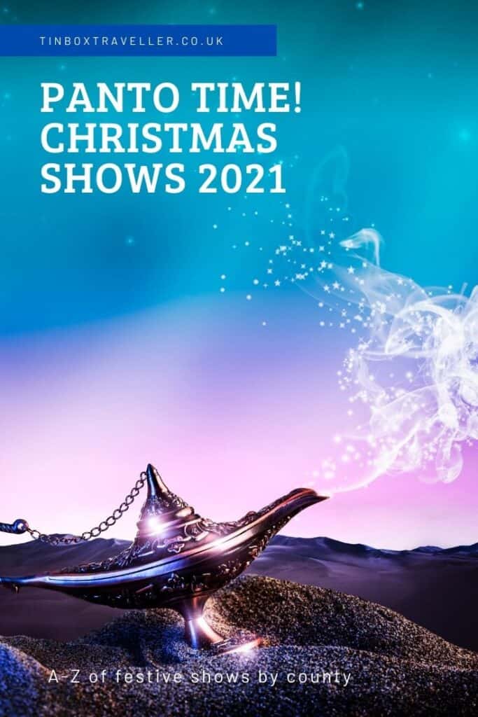 Searching for UK pantomimes happening in 2021? It's no easy task! Luckily for you I have put together a list of the pantos confirmed for this Christmas #2021 #panto #show #theatre #live #family #Christmas #event #festive #comedy #TinBoxTraveller #UK #England #Scotland #Wales