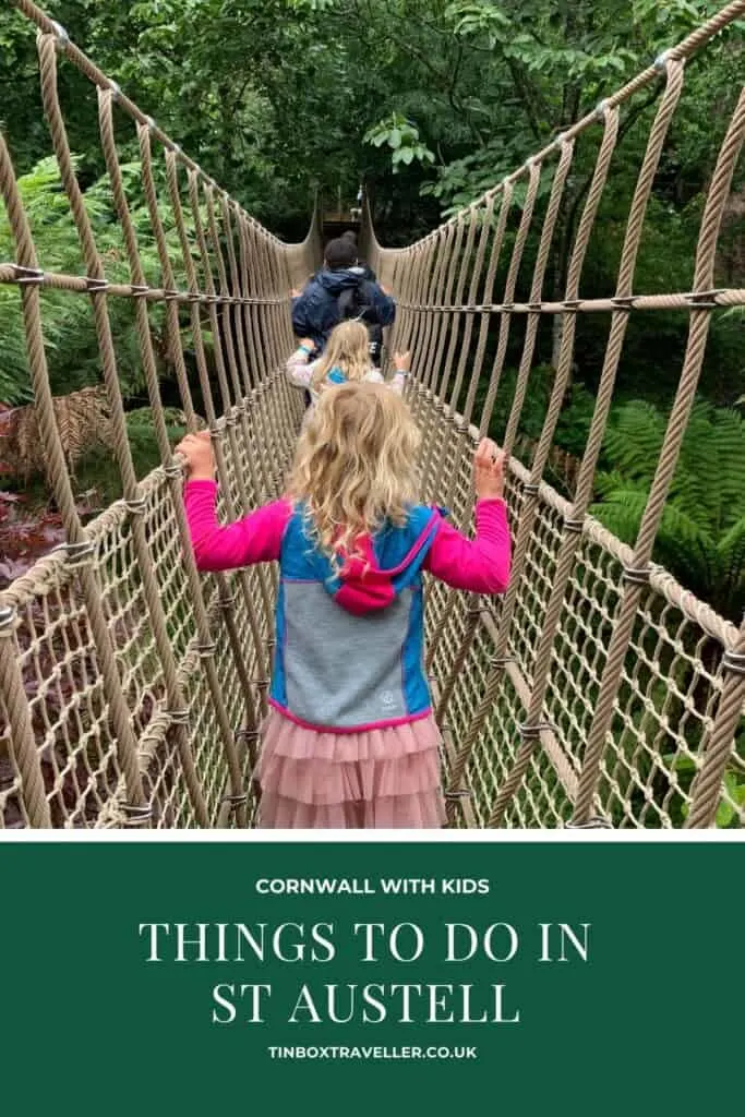 If you holidaying in East Cornwall here's some things to do in St Austell with kids including family attractions, beaches and places to visit #Cornwall #StAustell #SouthWest #beaches #thingstodo #daysout #attractions #family #kids #dogfriendly #Cornwallwithkids #TinBoxTraveller