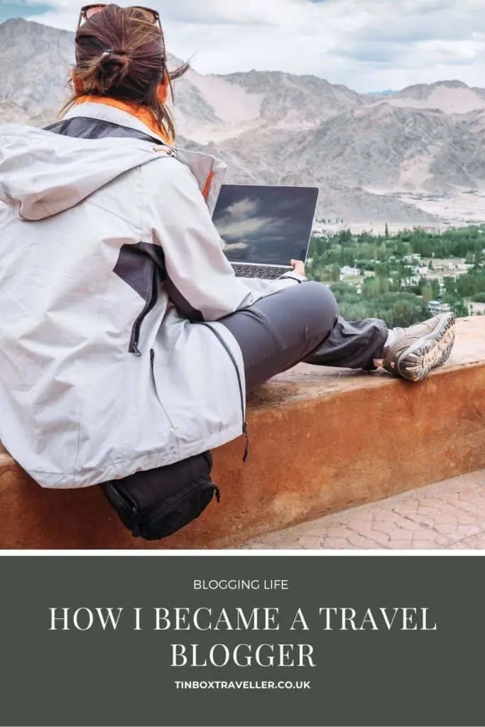 Thinking of setting up a blog? Or do you love finding out why people started their blogs? Here's the back story of how I became a travel blogger including how it all started, how I chose my blog name and a few tips for new influencers #blogging #tips #blogger #travelblogger #TinBoxTraveller #how #influencer #writetotravel #familytravelblog #blog