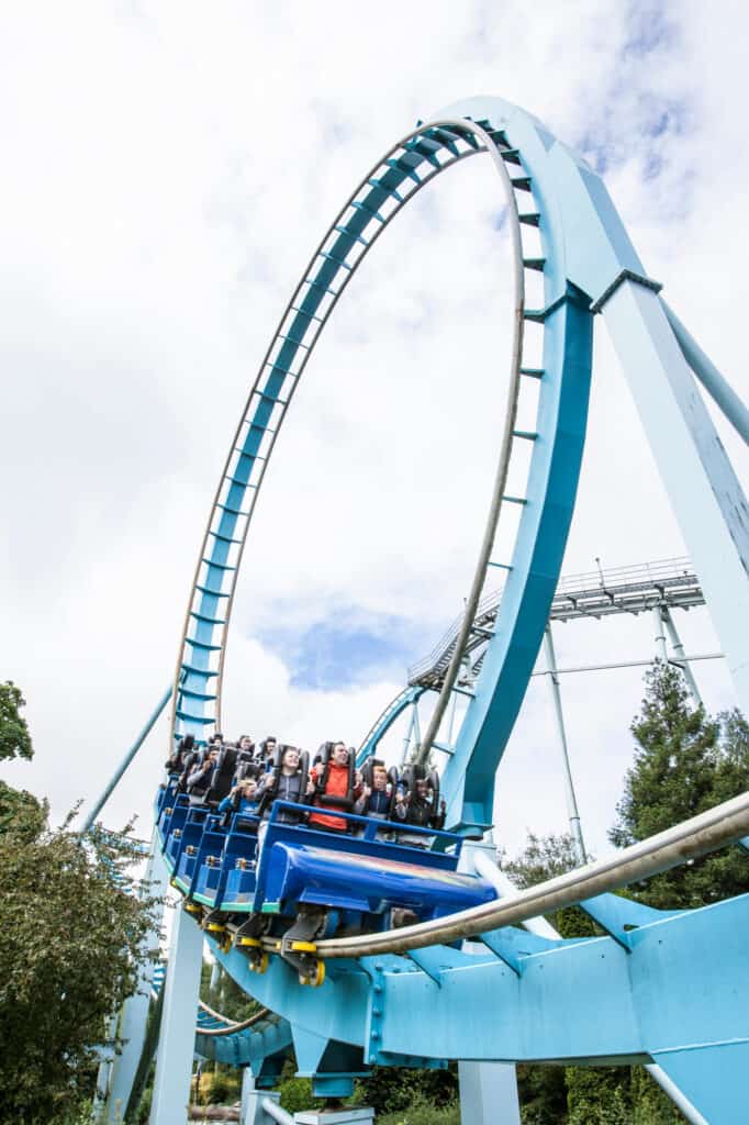 Shockwave rollercoaster at Drayton Manor theme park