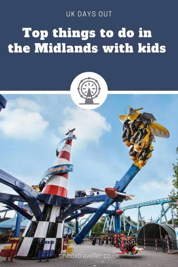 Looking for family-friendly things to do in Central England? You'll love these day days out in the Midlands incl. castles, zoos and theme parks #TinBoxTraveller #daysout #Midlands #England #UK #themeparks #family #ideas #kids #visit