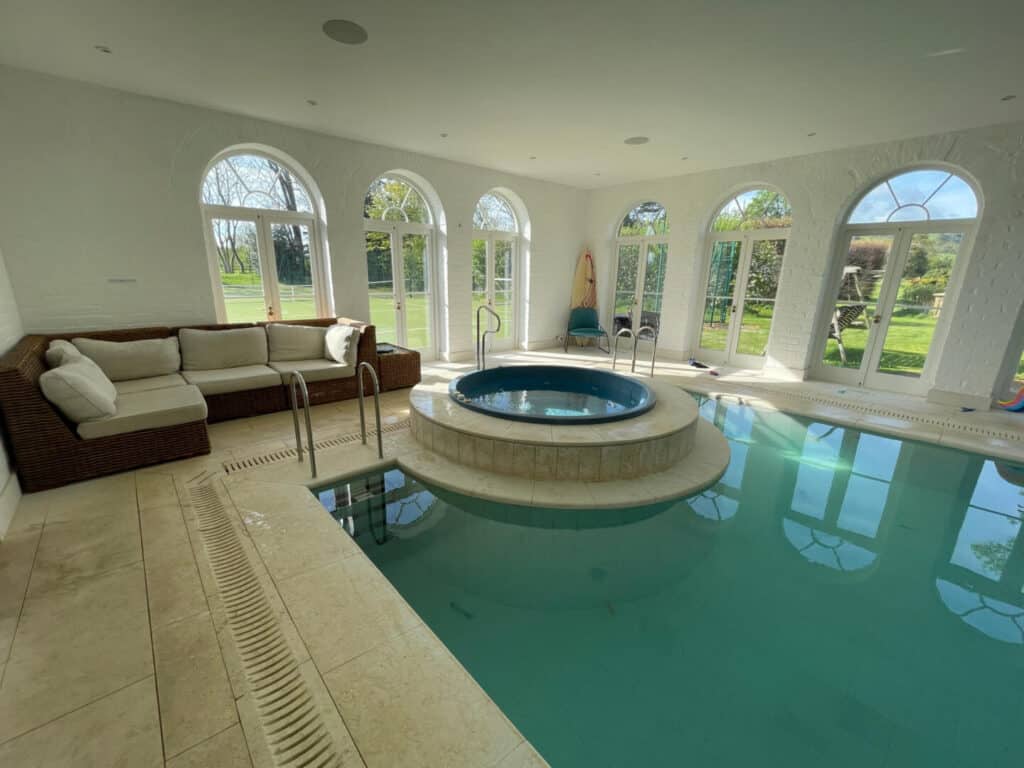 Jacuzzi in pool area