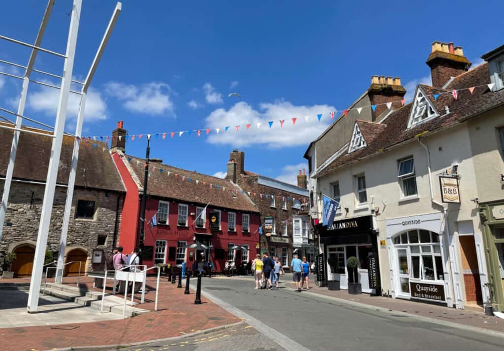 Street view of Poole Old Town