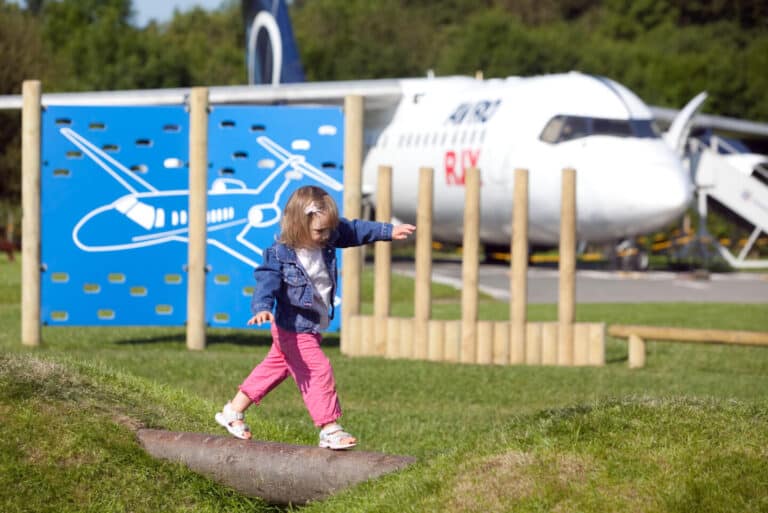Child on Runway Visitor Park play area