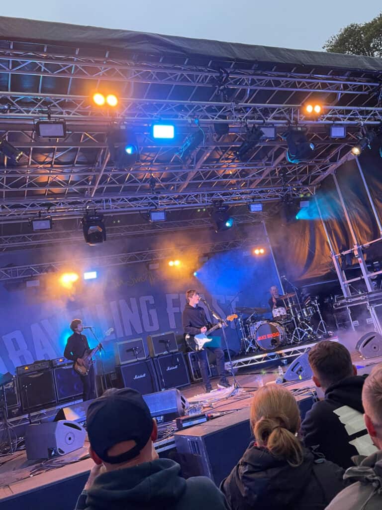 Jake Bugg on stage at Travelling Feast 2021