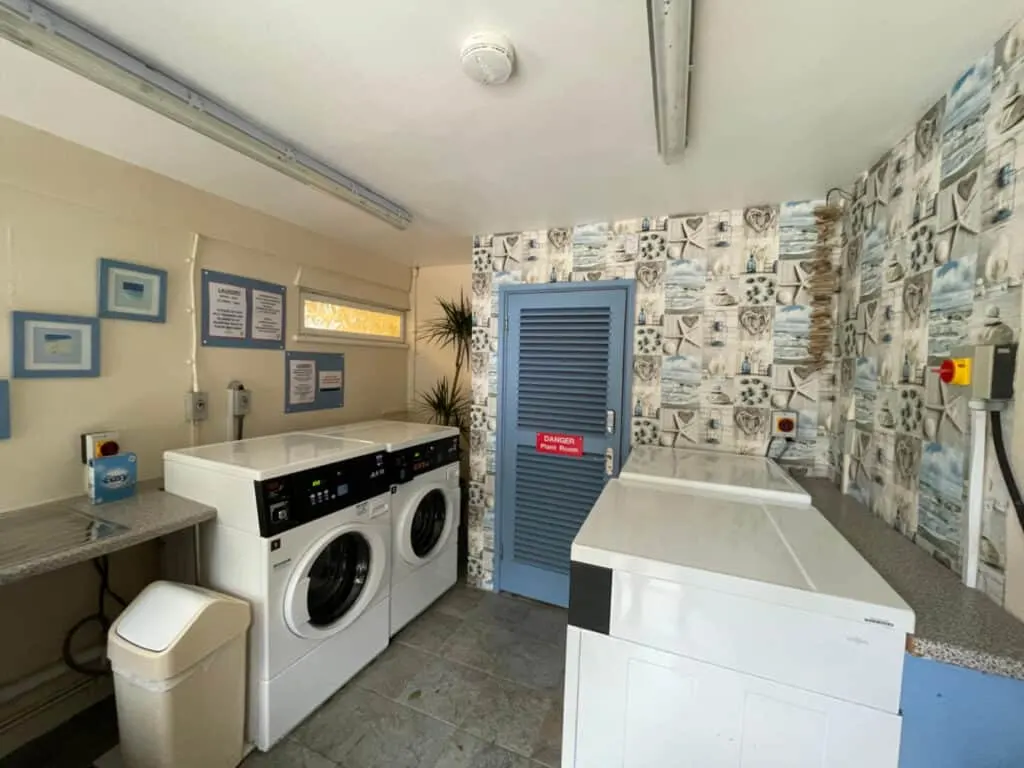Washing machines in laundry room