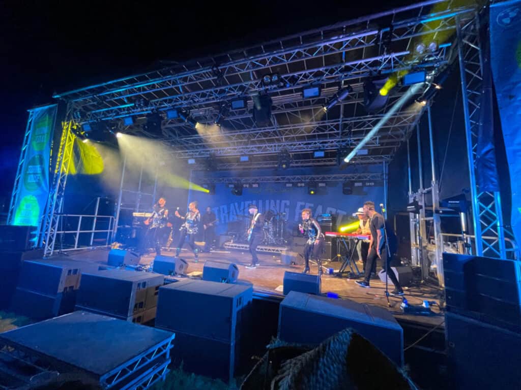 Sister Sledge performing on stage