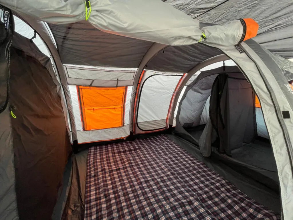 Empty living space in the Wichenford Breeze tent