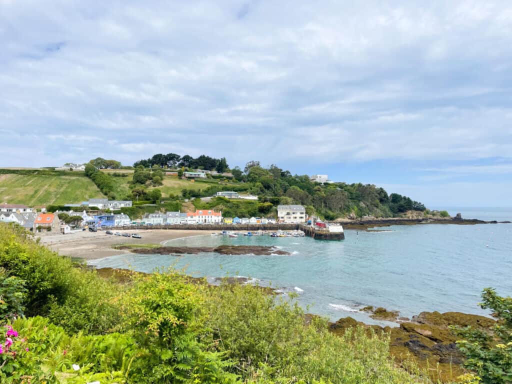 View of Rozel Harbour in Jersey