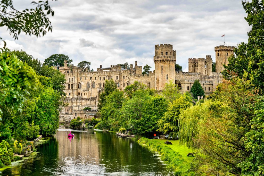 Warwick Castle, a medieval castle in England, United Kingdom