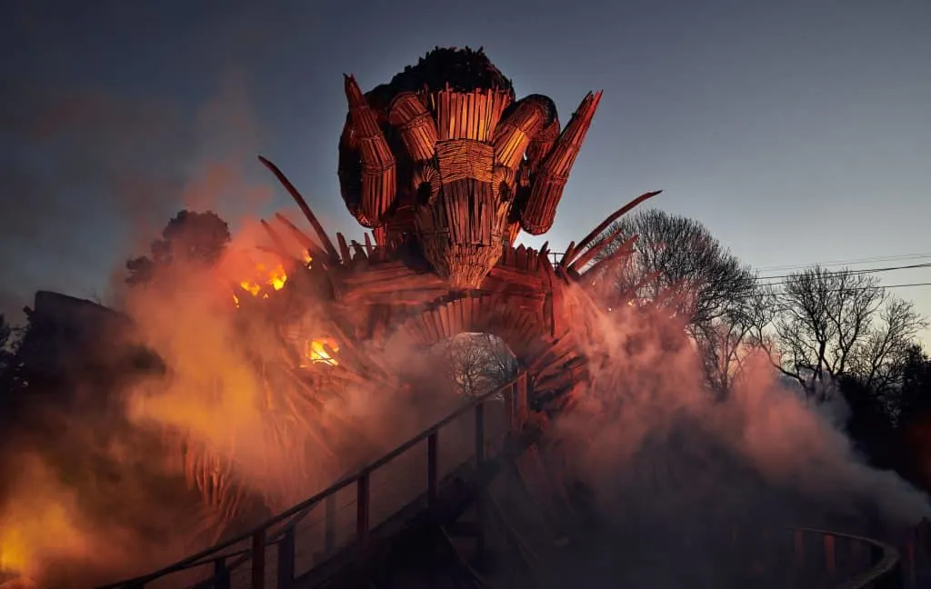 The Wickerman ride at Alton Towers