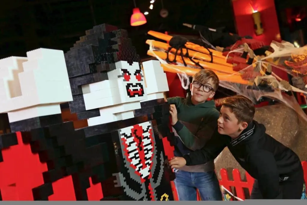 Children with Lego vampire