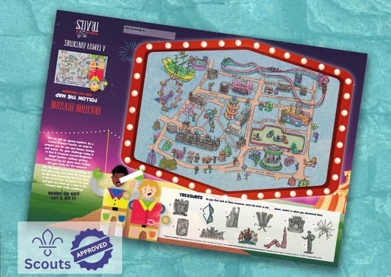 Brighton Pavilion themed Treasure Map Trails map