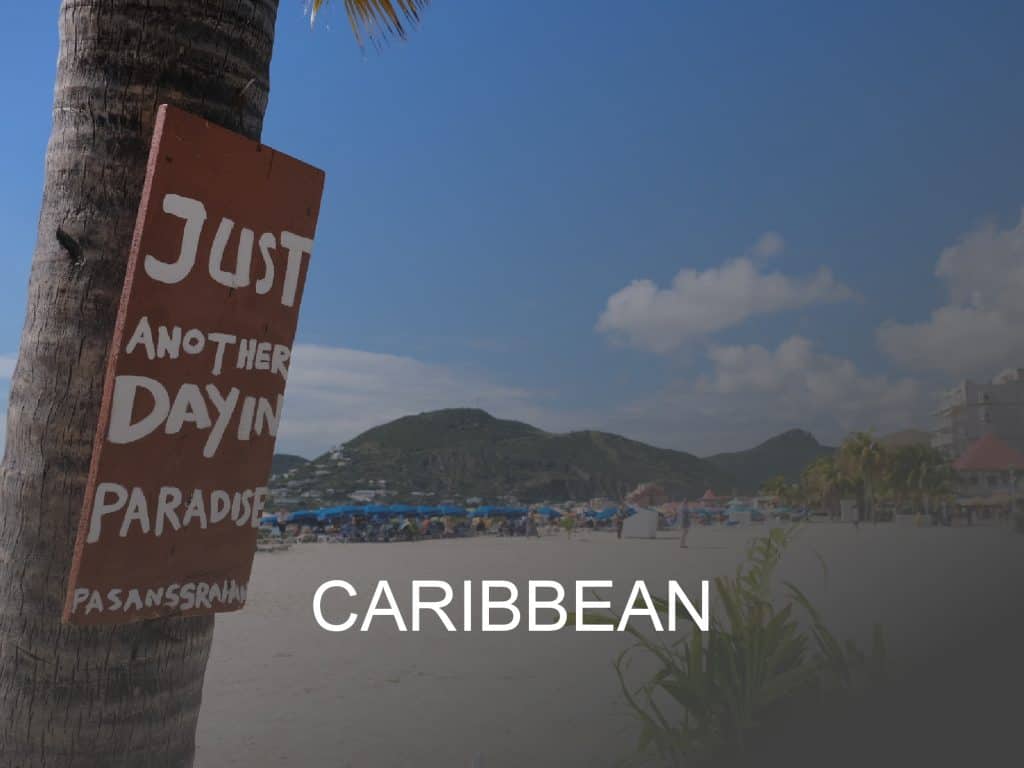 Caribbean destination button