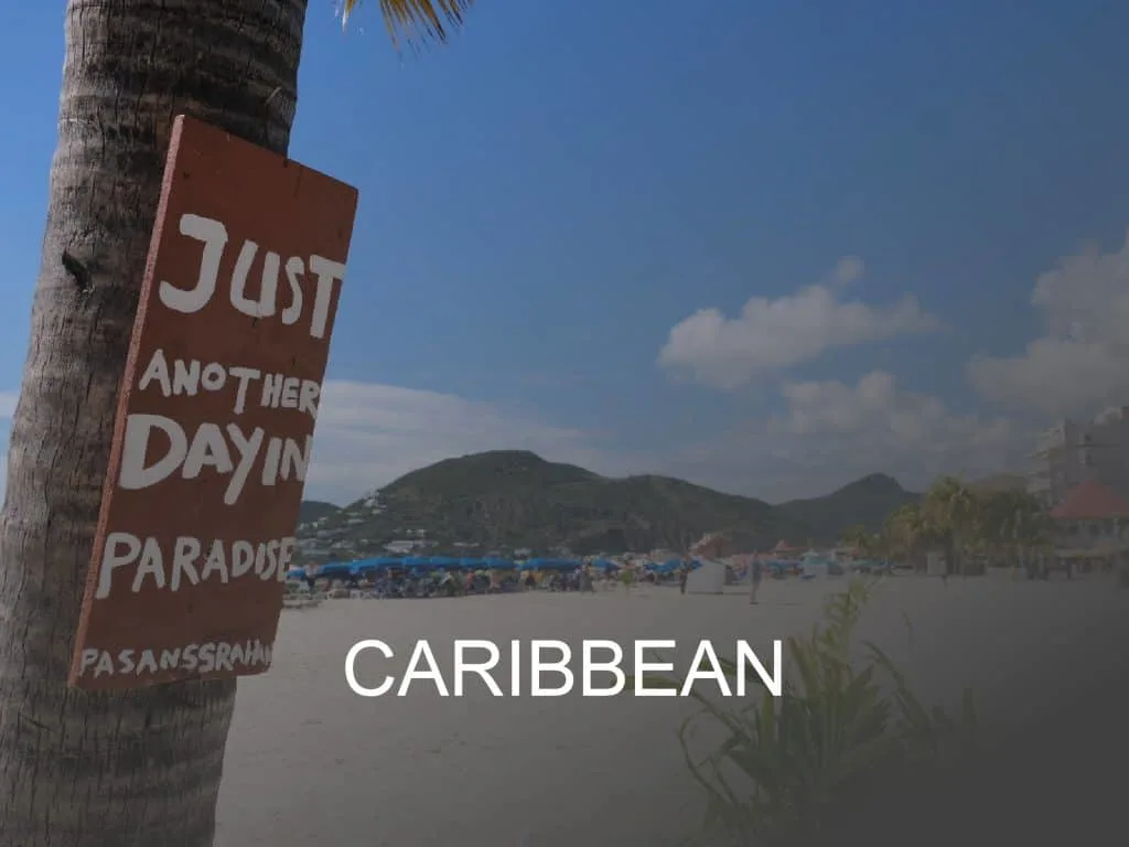 Caribbean destination button