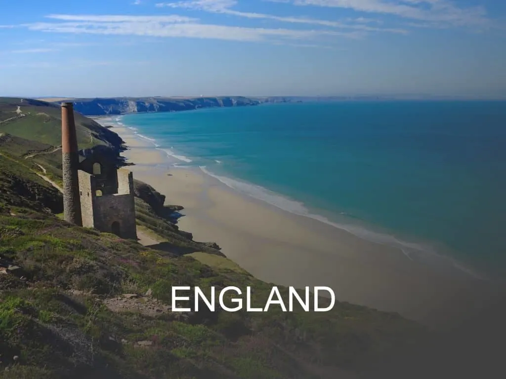 England destination button