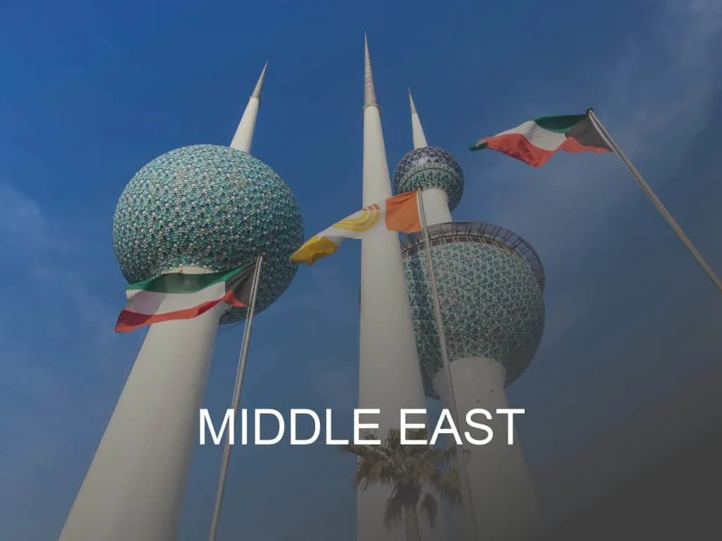 Middle East destination button