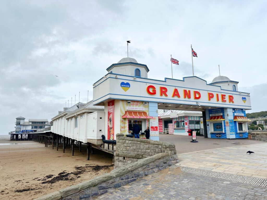 The entrance to The Grand Pier in Weston-super-Mare