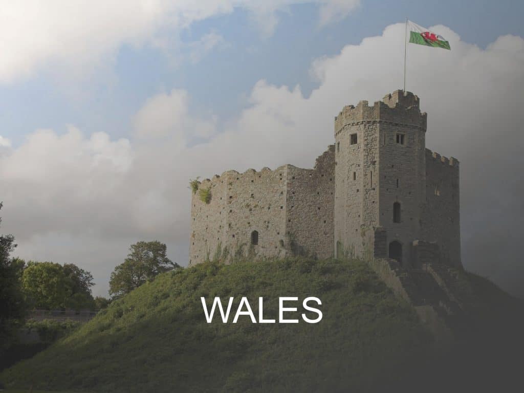 Wales destination button