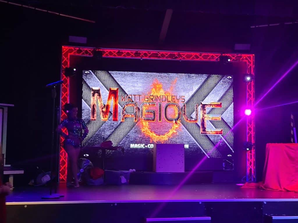 Backdrop for magic show