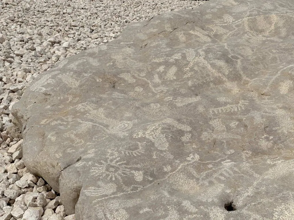 Oman rock art also known at Petroglyphs - pictures that have been chipped or scratched into rock