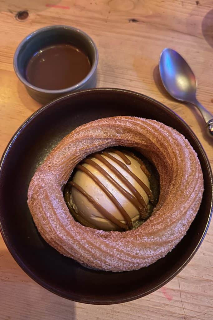 A delicious dessert at En Fuego restaurant