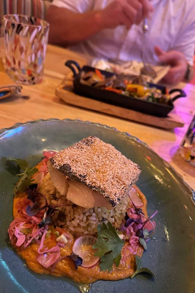 A delicious main course at En Fuego restaurant