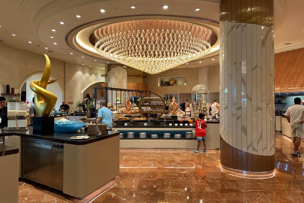 The main servery of the Kaleidoscope Buffet
