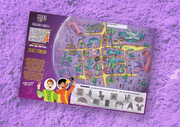 Oxford Centre Treasure Map Trails map