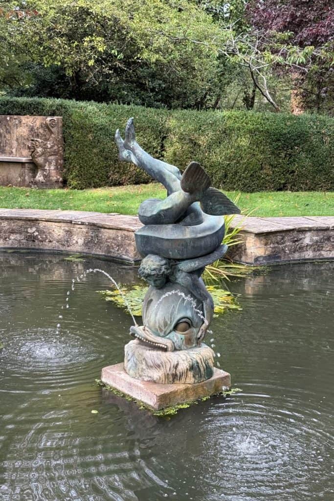 Fish fountain in the Italian Water Garden